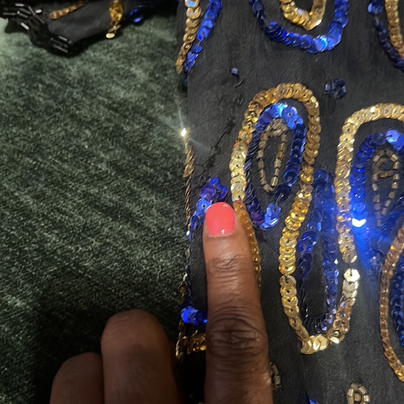 247 Stenay sequins & beaded top M - Picture 5 of 5